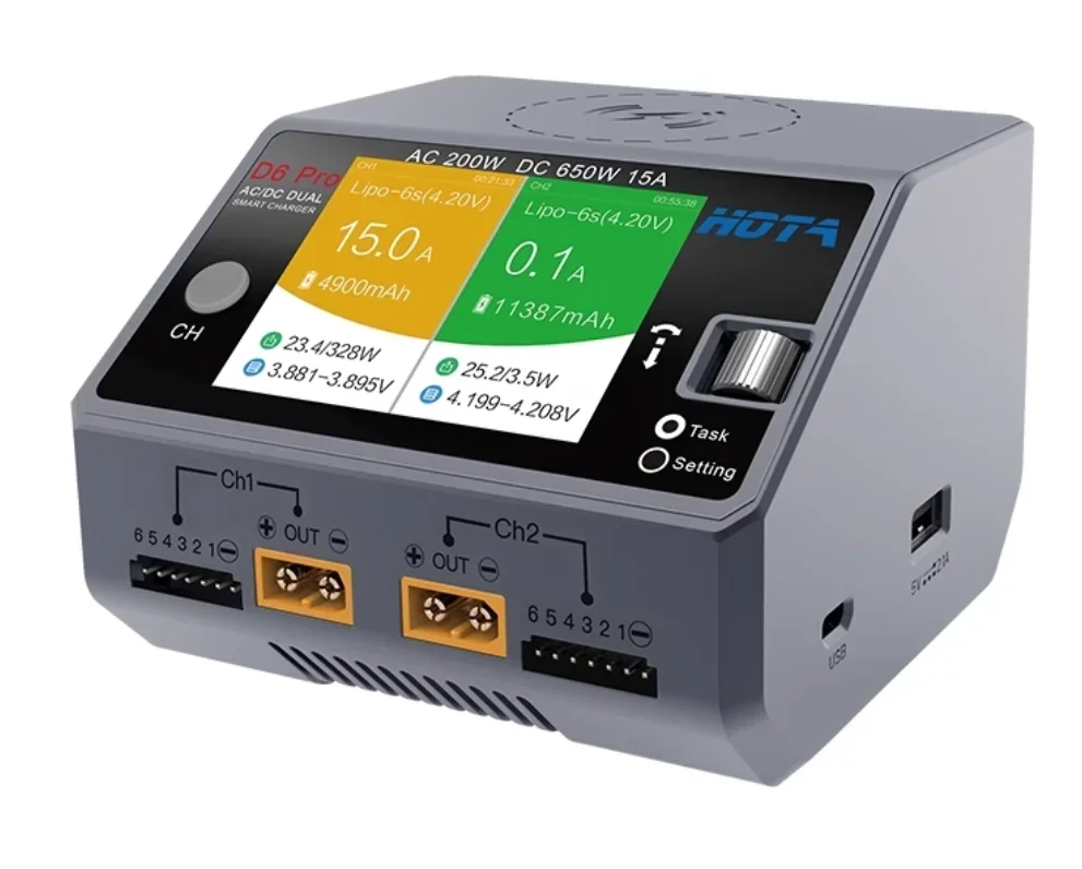 HOTA D6 Pro AC/DC 듀얼 채널 스마트 밸런 - Hota D6 Pro Dual Lipo Charger 리뷰 및 가격